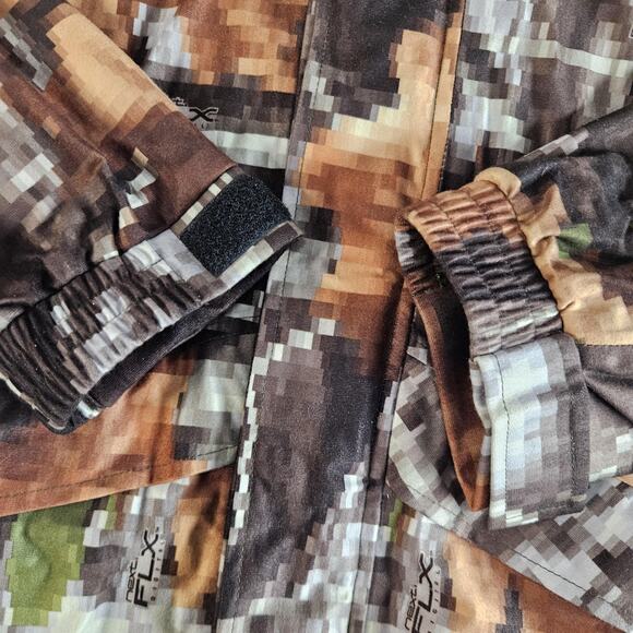 Gander Mountain Jacket XL Mens Large Camo Full Zip Hooded Next FLX Lined Hunting - Picture 2 of 16